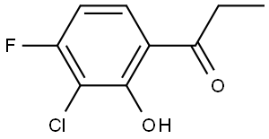 1-(3-Chloro-4-fluoro-2-hydroxyphenyl)-1-propanone Structure