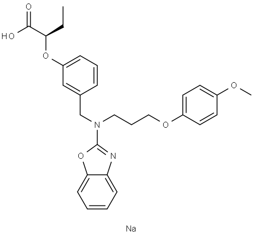 Pemafibrate sodium Structure