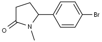 5-(4-bromophenyl)-1-methylpyrrolidin-2-one Structure