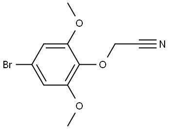 2-(4-bromo-2,6-dimethoxyphenoxy)acetonitrile Structure