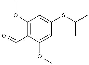 2,6-Dimethoxy-4-[(1-methylethyl)thio]benzaldehyde Structure