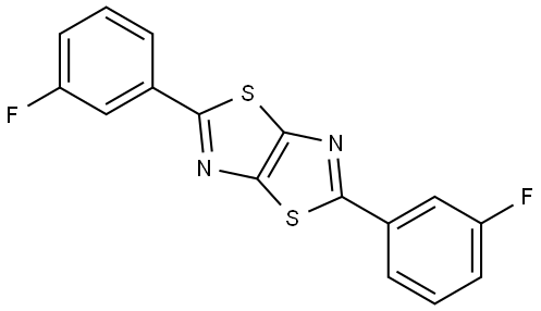 2,5-bis(3-fluorophenyl)thiazolo[5,4-d]thiazole Structure