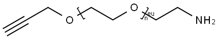 Alkyne-PEGn-NH2 2K, 5K, 10K, 20K Structure