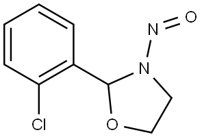 2-(2-chlorophenyl)-3-nitrosooxazolidine Structure