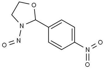 2-(4-nitrophenyl)-3-nitrosooxazolidine Structure