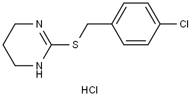 2-(4-chlorobenzylthio)-1,4,5,6-tetrahydropyrimidine hydrochloride Structure