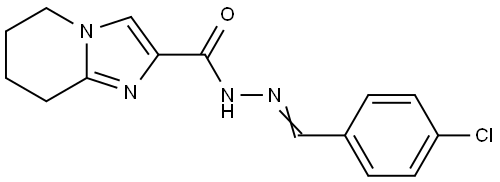 N'-(4-CHLOROBENZYLIDENE)-5,6,7,8-TETRAHYDROIMIDAZO[1,2-A]PYRIDINE-2-CARBOHYDRAZIDE Structure