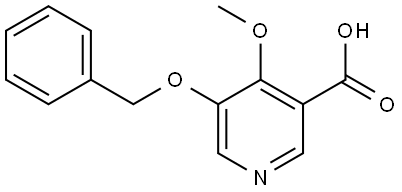 5-(benzyloxy)-4-methoxynicotinic acid Structure