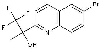 6-bromo-quinolin-2-yl-1,1,1-trifluoropropan-2-ol Structure