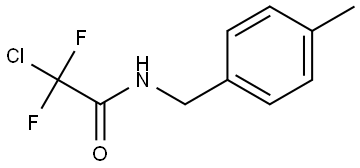 2-Chloro-2,2-difluoro-N-[(4-methylphenyl)methyl]acetamide Structure