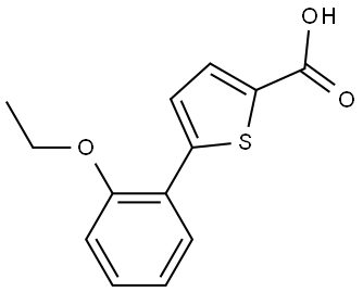 5-(2-Ethoxyphenyl)-2-thiophenecarboxylic acid Structure