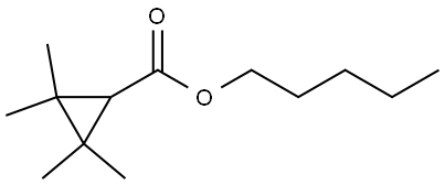 Pentyl 2,2,3,3-tetramethylcyclopropanecarboxylate Structure