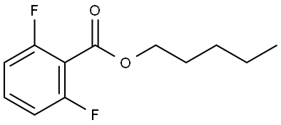 pentyl 2,6-difluorobenzoate Structure