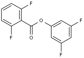 3,5-difluorophenyl 2,6-difluorobenzoate Structure