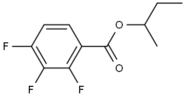 1-Methylpropyl 2,3,4-trifluorobenzoate Structure