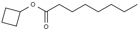 Octanoic acid, cyclobutyl ester Structure