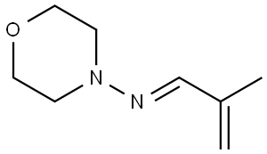 4-?Morpholinamine, N-?(2-?methyl-?2-?propen-?1-?ylidene)?-?, [N(E)?]?- Structure