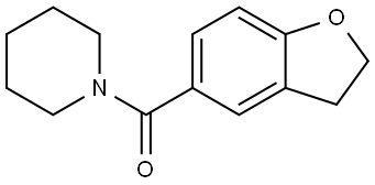 (2,3-dihydrobenzofuran-5-yl)(piperidin-1-yl)methanone Structure