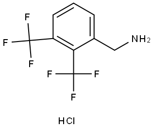 (2,3-bis(trifluoromethyl)phenyl)methanamine hydrochloride 구조식 이미지