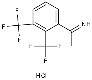 1-(2,3-bis(trifluoromethyl)phenyl)ethan-1-imine hydrochloride Structure