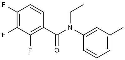 N-Ethyl-2,3,4-trifluoro-N-(3-methylphenyl)benzamide Structure