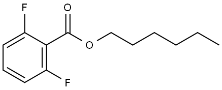 hexyl 2,6-difluorobenzoate Structure