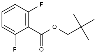 2,2-Dimethylpropyl 2,6-difluorobenzoate Structure