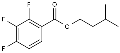 3-Methylbutyl 2,3,4-trifluorobenzoate Structure