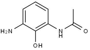 Acetamide, N-(3-amino-2-hydroxyphenyl)- Structure