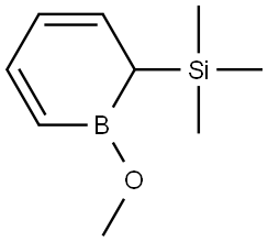 Borin, 1,2-dihydro-1-methoxy-2-(trimethylsilyl)- Structure