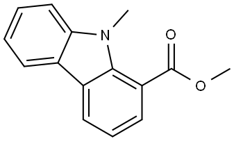 methyl 9-methyl-9H-carbazole-1-carboxylate Structure