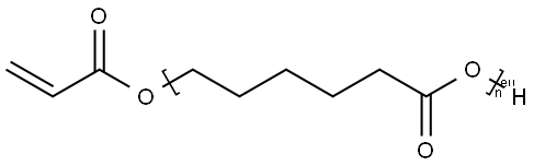 α-Hydro-ω-[(1-oxo-2-propenyl)oxy]poly[oxy(1-oxo-1,6-hexanediyl)] Structure