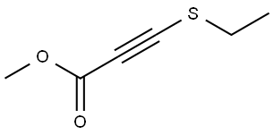 Methyl 3-(ethylthio)-2-propynoate Structure