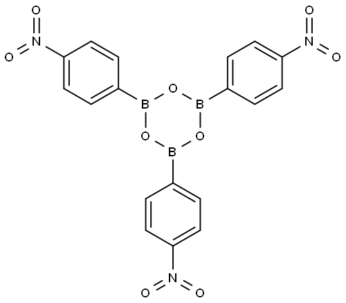 tris(4-nitrophenyl)-1,3,5,2,4,6-trioxatriborinane Structure