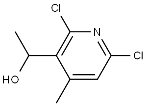 2,6-Dichloro-α,4-dimethyl-3-pyridinemethanol Structure