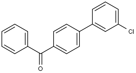 (3'-Chloro[1,1'-biphenyl]-4-yl)phenylmethanone Structure