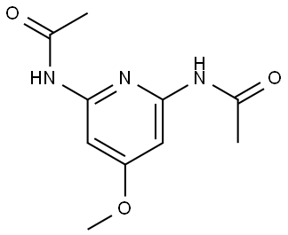 N,N′-(4-Methoxy-2,6-pyridinediyl)bis[acetamide] Structure