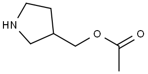 3-Pyrrolidinemethanol, 3-acetate Structure