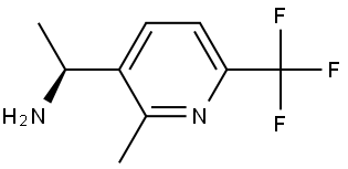 (αS)-α,2-Dimethyl-6-(trifluoromethyl)-3-pyridinemethanamine 구조식 이미지