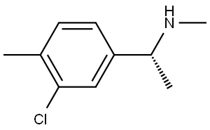 (1R)-1-(3-CHLORO-4-METHYLPHENYL)ETHYL](METHYL)AMINE 구조식 이미지