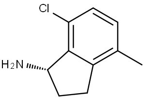 (1S)-7-CHLORO-4-METHYL-2,3-DIHYDRO-1H-INDEN-1-AMINE Structure