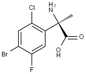 (R)-2-amino-2-(4-bromo-2-chloro-5-fluorophenyl)propanoic acid Structure