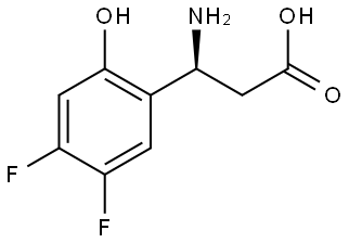 (3S)-3-AMINO-3-(4,5-DIFLUORO-2-HYDROXYPHENYL)PROPANOIC ACID Structure
