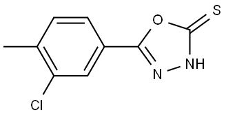 5-(3-Chloro-4-methylphenyl)-1,3,4-oxadiazole-2(3H)-thione Structure
