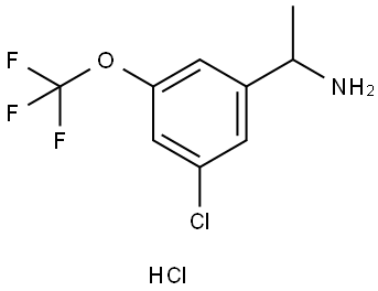 Benzenemethanamine, 3-chloro-α-methyl-5-(trifluoromethoxy)-, hydrochloride (1:1) Structure