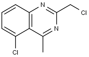 5-Chloro-2-(chloromethyl)-4-methylquinazoline Structure