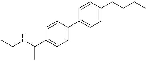 4′-Butyl-N-ethyl-α-methyl[1,1′-biphenyl]-4-methanamine Structure