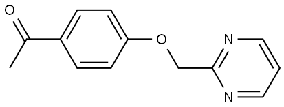 1-[4-(2-Pyrimidinylmethoxy)phenyl]ethanone Structure