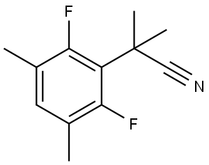 2,6-Difluoro-α,α,3,5-tetramethylbenzeneacetonitrile Structure