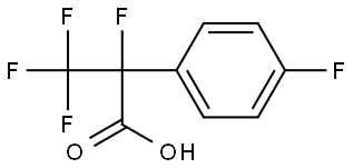 2,3,3,3-Tetrafluoro-2-(4-fluorophenyl)propanoic acid Structure